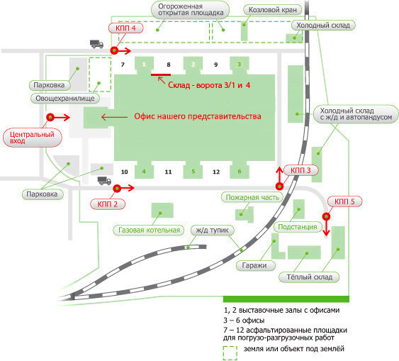 Схема расположения в Сибири